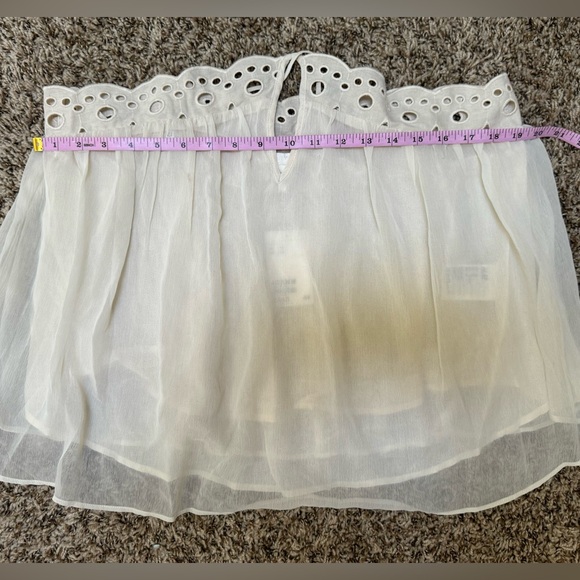 H&M Chiffon Swing Top Ivory- NWT - Picture 7 of 15